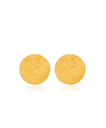 22K Gold Round Ø22mm Vintage Stud Earrings Whole 925 Sterling Silver Jewelry