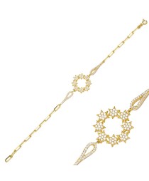Clear Stone Star Design Dainty Bracelet Handmade Whole Turkish 925 Sterling Silver Jewelry