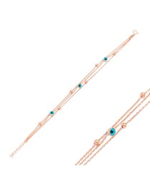 Elegant Evil Eye Design Whole 925 Sterling Silver Bracelet