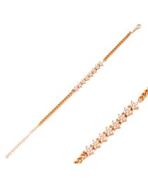White Stone Star Design Bracelet Whole Handcraft 925 Sterling Sİlver Jewelry