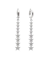 Dangle Star Earrings Turkish Whole Handmade Sterling Silver Earring