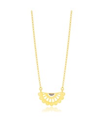 Vintage 22K Gold Plated Charm Necklace Pendant Turkish Whole 925 Sterling Silver Jewelry