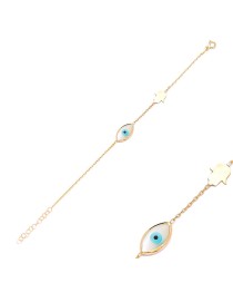 Evil Eye With Hamsa Design 925 Silver Sterling Whole Handcraft Jewelry Bracelet