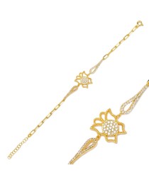 Butterfly Design Charm Bracelet 925 Sterling Silver Handmade Turkish Women Jewelry