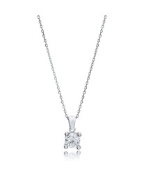 Classic Four Claw Charm Zircon Stone Pendant Whole Turkish 925 Sterling Silver Jewelry