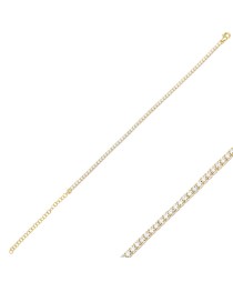 Dainty Square Zircon Stone Design Tennis Bracelet Whole 925 Sterling Silver Jewelry
