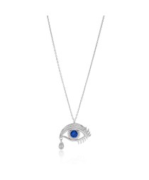Crying Eye Pendant Turkish Whole Handcrafted 925 Silver Jewelry