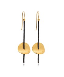 22k Gold Plated Original Stick Shape Vintage Earrings Whole 925 Sterling Silver Jewelry