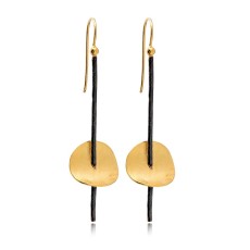 22k Gold Plated Original Stick Shape Vintage Earrings Whole 925 Sterling Silver Jewelry