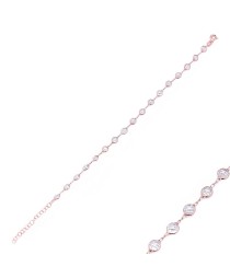 Elegant Zircon Beaded Silver Sterling Bracelet Whole Handcraft Jewelry