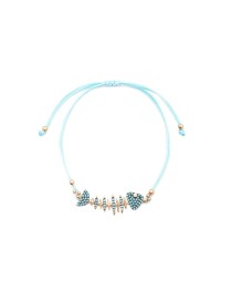 Fish Design Handmade Adjustable Turkish Whole Silver Knitting Bracelet