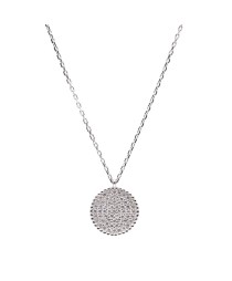 Rounded Turkish Whole Handcrafted Silver Zirconia Pendant