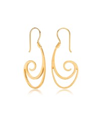 22K Gold Design Vintage Earrings Handcrafted Whole 925 Sterling Silver Jewelry