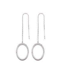 Sterling Silver Ear Thread Earrings Turkish Whole Sterling Silver Chain Earring