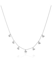 Minimalist Design Turkish Whole Handcrafted Silver Zirconia Stone Necklace