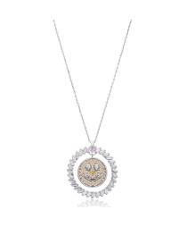 Smiley Face Silver Pendant Whole Sterling Silver Jewelry