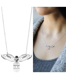 Origami Eagle Minimalist Design Sterling Silver Pendant