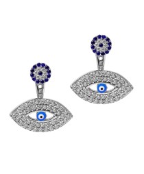 Ear cuff Turkish Whole Handcrafted Evil Eye Silver Earring