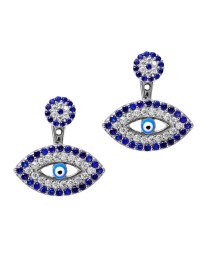 Ear cuff Turkish Whole Handcrafted Evil Eye Silver Earring