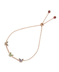 Colorful Minimalist Butterfly Design Handcrafted Tennis Bracelet Whole 925 Sterling Silver Jewelry