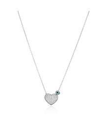 Silver Tiny Heart And Evil Eye Design Pendant Whole 925 Sterling Silver Jewelry