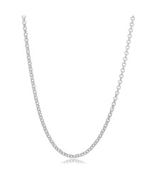 Rolo Rhodium Plated Chain Silver Necklace