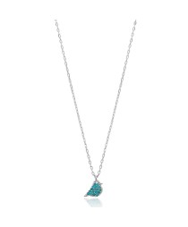 Bird Design Nano Turquoise Turkish Whole Silver Pendant