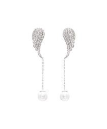Dangle Pearl Wing Earrings Turkish Whole Sterling Silver Earring