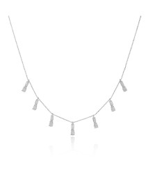 Dainty Shaker Teardrop Design Turkish Whole Handcrafted 925 Silver Necklace