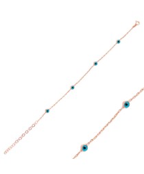 Basic Evil Eye Design Whole 925 Sterling Silver Bracelet