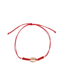 Seashell Design Adjustable Whole Knitting Silver Bracelet