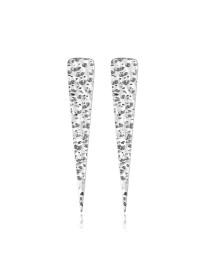 Geometric Hammered Earrings Turkish Whole 925 Sterling Silver Earring