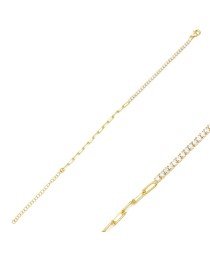 Elegant Square Zircon Stone Design Tennis Bracelet Whole 925 Sterling Silver Jewelry