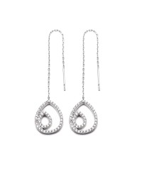 Sterling Silver Ear Thread Earrings Turkish Whole Sterling Silver Chain Earring