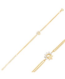 Small Star Zircon  Zircon Bracelet Turkish Whole 925 Sterling Silver Jewelry