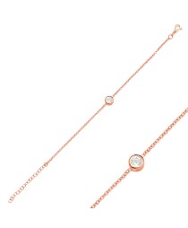 Simple Zircon Stone Bracelet Turkish Whole Handmade 925 Sterling Silver Jewelry