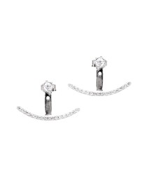 Minimalist Design Ear Jackets Turkish Whole Sterling Silver Earring