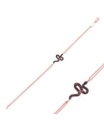 Minimalist Silver Sterling Snake Charm Bracelet Whole Handcrafted Jewelry