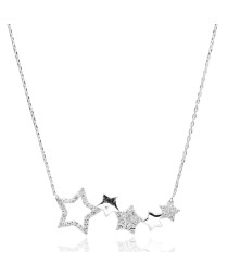 Cluster Stars Necklace Turkish Whole Handcrafted Jewelry