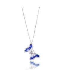 Turkish Whole Handcrafted Silver Enamel Butterfly Pendant