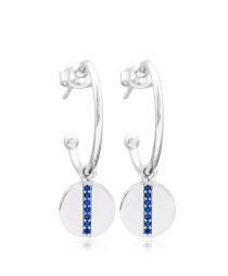 Round Dangle Earring Whole Handmade Turkish 925 Silver Sterling Jewelry