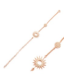 Minimalist Silver Sterling Sun Charm Bracelet Whole Handcrafted Jewelry