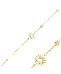 Minimalist Silver Sterling Sun Charm Bracelet Whole Handcrafted Jewelry