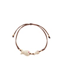 Fish Design Handmade Adjustable Turkish Whole Silver Knitting Bracelet