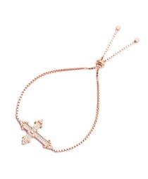925 Silver Cross Charm Tennis Bracelet Whole Handcrafted Jewelry