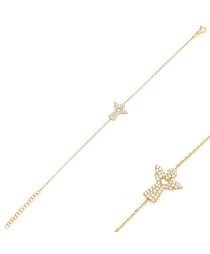 Angel Zircon Stone Charm Bracelet Turkish 925 Sterling Silver Jewelry