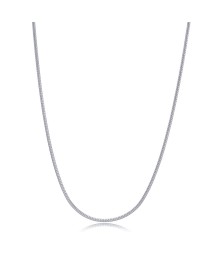 Snake Rhodium Plated Chain Silver Necklace