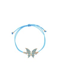 Butterfly Design Handmade Adjustable Turkish Whole Silver Knitting Bracelet