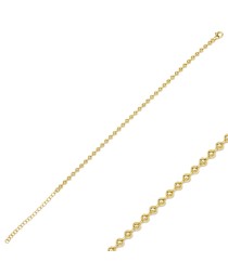 Delicate 3 mm Ball Beaded Bracelet Whole 925 Sterling Silver For Woman Handmade Jewelry