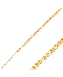 Arrow Point Plain Design Zircon Charm Bracelet Whole 925 Sterling Silver Jewelry